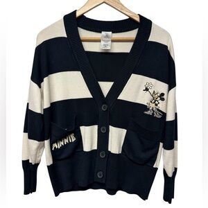 DISNEY Minnie Mouse Adult Long Sleeve Cardigan Sweater
